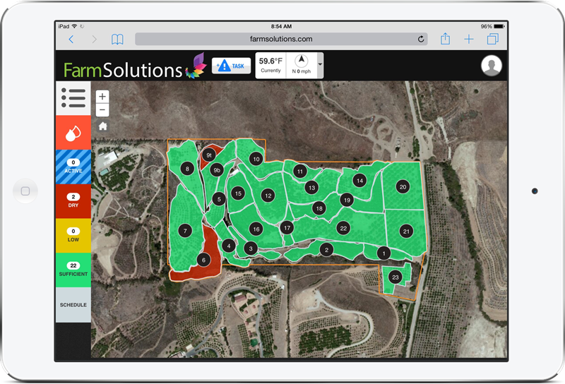 FarmSolutions Irrigation Soil Moisture Monitoring